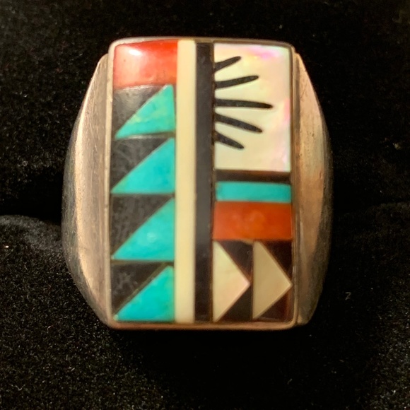 Vintage Other - Vintage Navajo Geometric Zuni Style Ring